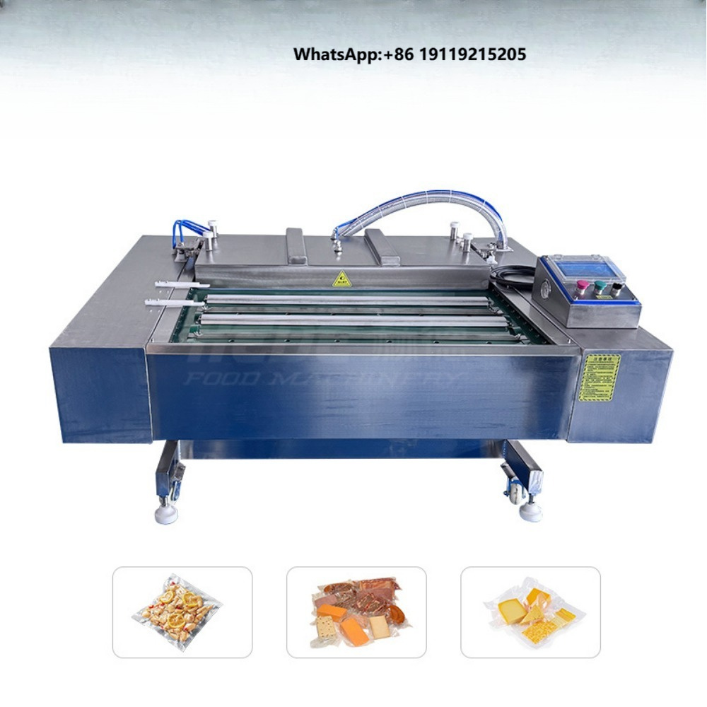 Food Vacuum Sealer Machine - เครื่องบรรจุภัณฑ์สุญญากาศแบบม้วน อุปกรณ์บรรจุภัณฑ์อัตโนมัติเต็มรูปแบบต่อเนื่อง เครื่องซีลสุญญากาศสำหรับอาหารเชิงพาณิชย์