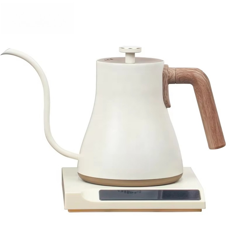 Electric Kettle Temperature Control - กาต้มน้ำไฟฟ้าสแตนเลสขนาดเล็ก ดีไซน์คอเป็ด สำหรับชงกาแฟและชา พร้อมระบบควบคุมอุณหภูมิและฟังก์ชันรักษาความร้อน