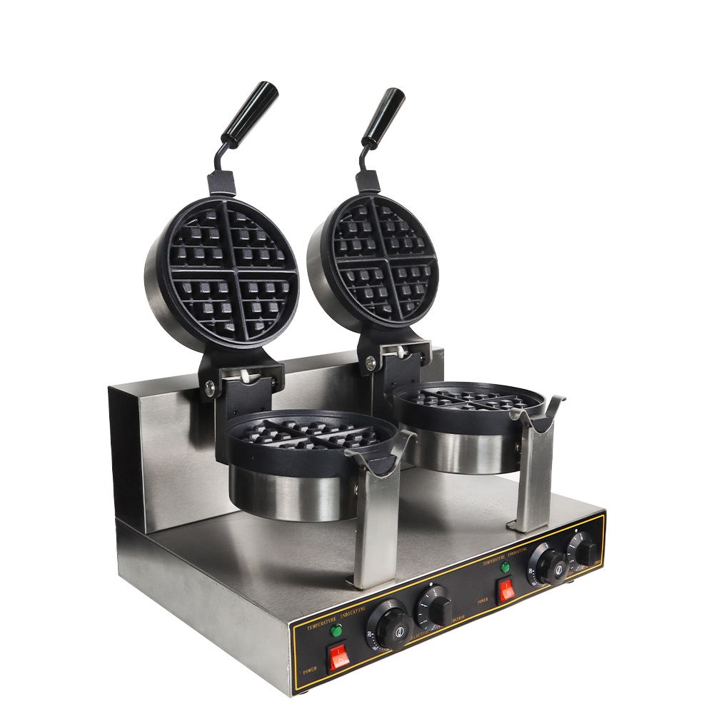 Mini Waffle Maker Machine - เครื่องทำวาฟเฟิลเบลเยียมขนาดเล็กแบบไฟฟ้าสองหัว เครื่องทำวาฟเฟิลระดับมืออาชีพสำหรับขายส่ง เครื่องทำวาฟเฟิลเชิงพาณิชย์สำหรับจำหน่าย
