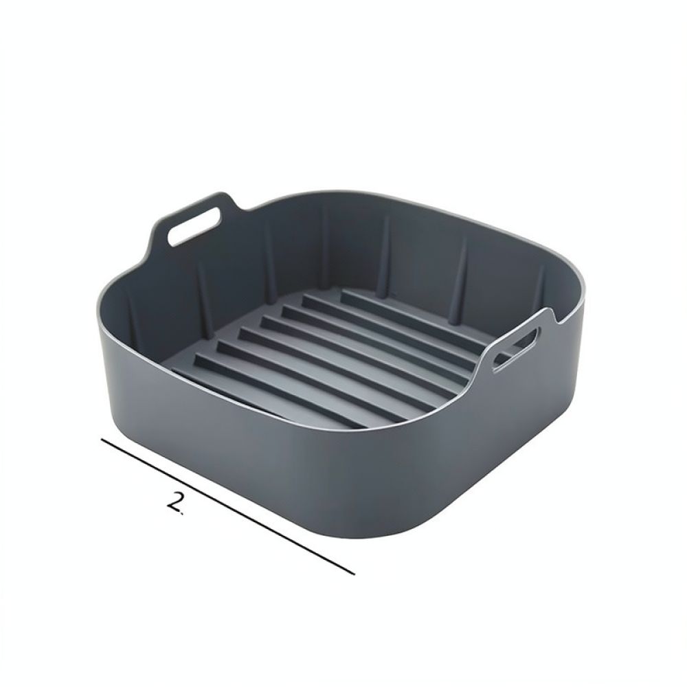 ถาดซิลิโคนสี่เหลี่ยมใช้ซ้ำได้ส - Air Fryer Silicone Pot Liner บทวิจารณ์และราคา