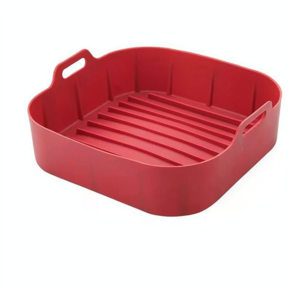 ถาดซิลิโคนสี่เหลี่ยมใช้ซ้ำได้ส - Air Fryer Silicone Pot Liner บทวิจารณ์และราคา