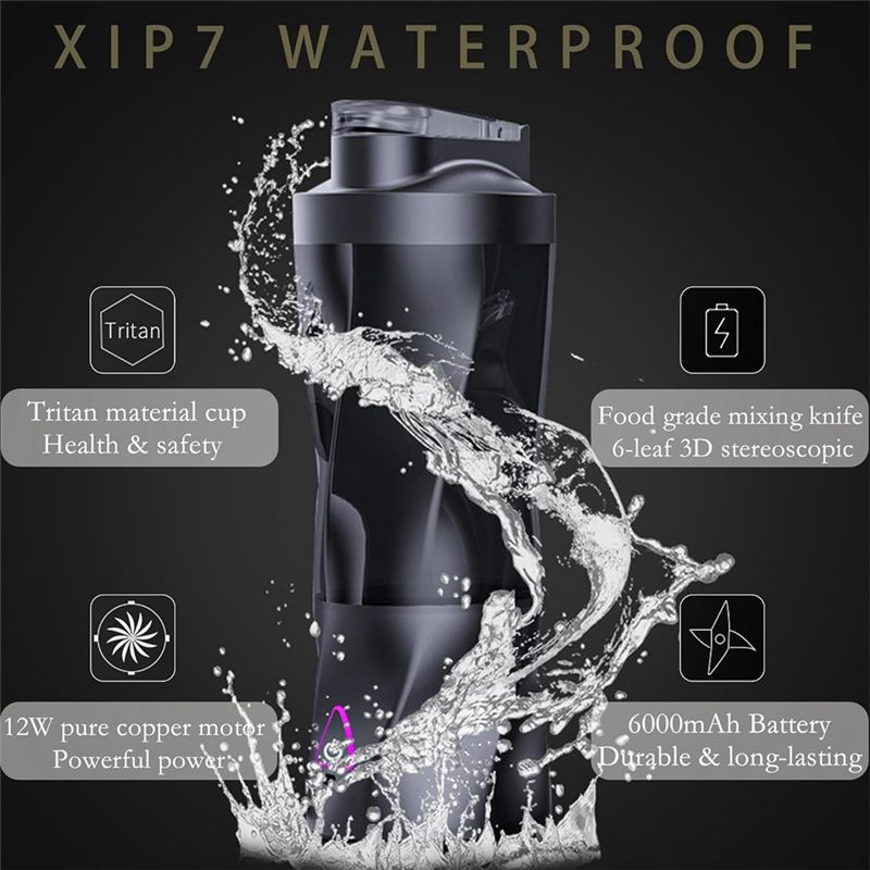 AT19-เครื่องปั่นแบบพกพา ขนาด 7 - Portable Blender Usb Rechargeable บทวิจารณ์และราคา
