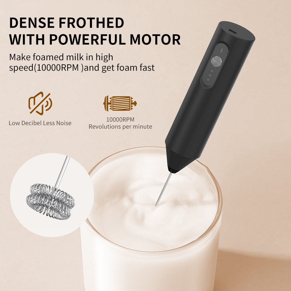 เครื่องตีฟองนมไฟฟ้าแบบมือถือ ช - Electric Milk Frother Handheld บทวิจารณ์และราคา