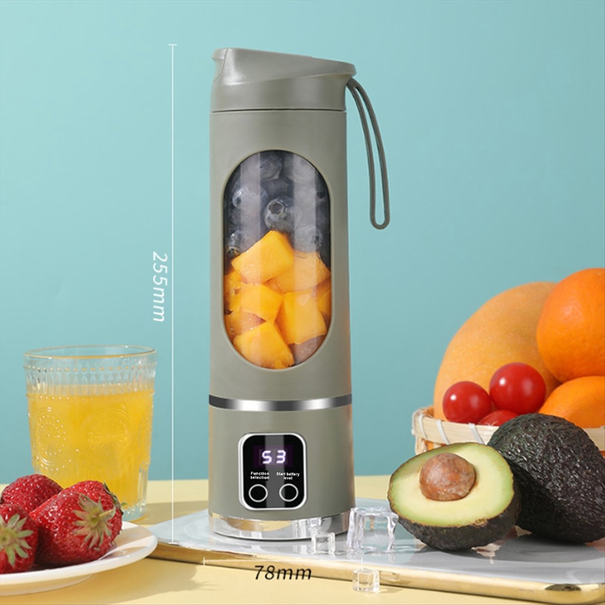 เครื่องปั่นพกพา A20M ชาร์จผ่าน - Portable Blender Usb Rechargeable บทวิจารณ์และราคา