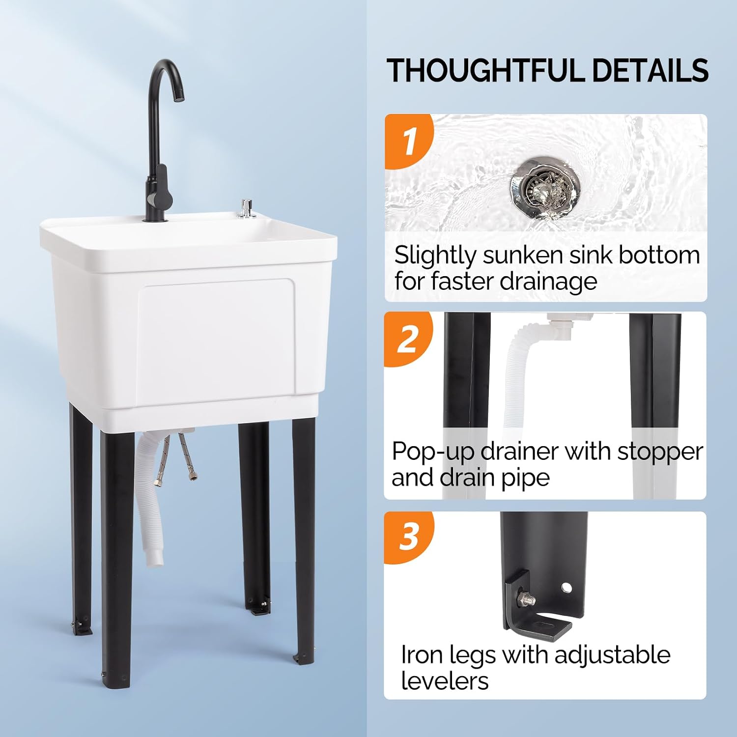 อ่างล้างจานอเนกประสงค์ขนาด 13  - Laundry บทวิจารณ์และราคา